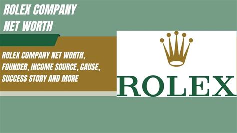 rolex report|rolex company net worth.